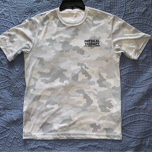 Sport-Tek Gray and White Camo Men's Shirt
